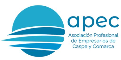 logotipo de APEC - Asociación Profesional de Empresarios y Comerciantes de Caspe y Comarca